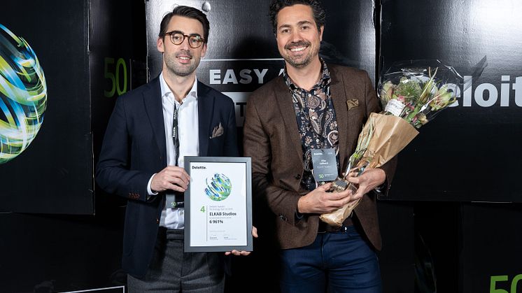 Sweden Technology Fast 50, ELK Studios plats fyra