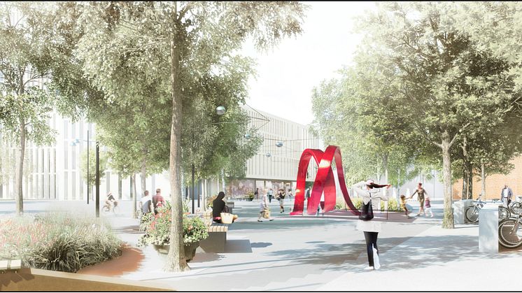 Passage blev vinnande förslag för konstnärlig utsmyckning av Dag Hammarskjölds Torg, Malmö Live