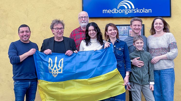 Medborgarskolan visar stöd till Ukraina i Kristianstad