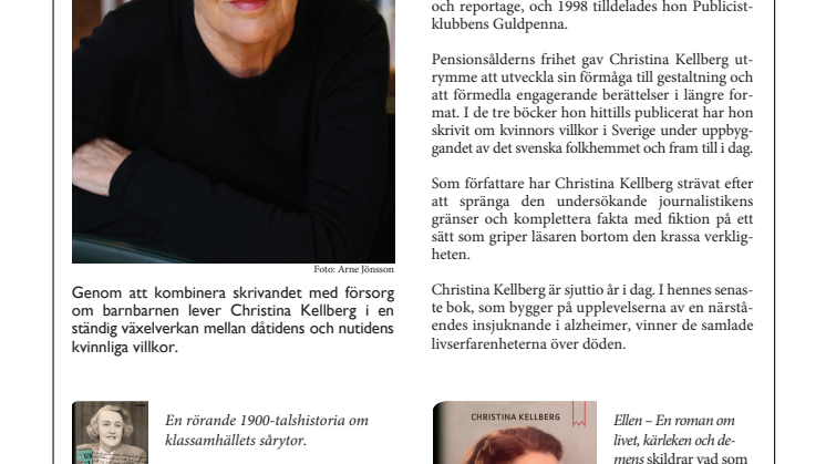 Christina Kellberg författarpresentation