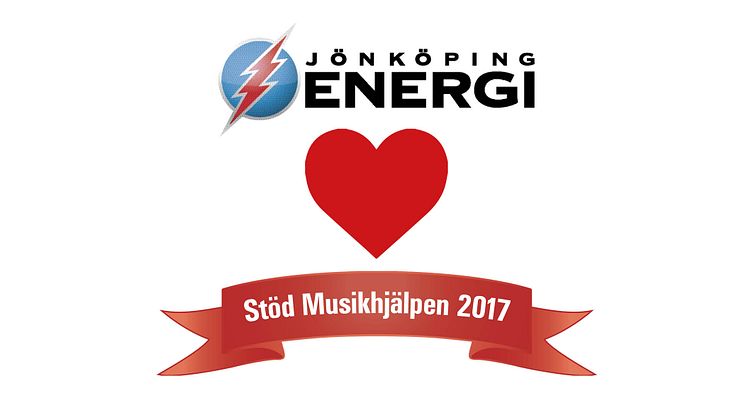Jönköping Energi stödjer Musikhjälpen 2017
