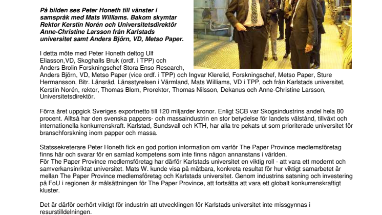 VECKANS NYHETSBREV, W0845, FRÅN THE PAPER PROVINCE