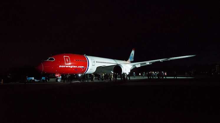 Norwegian sai ensimmäisen 787 Dreamliner -lentokoneensa