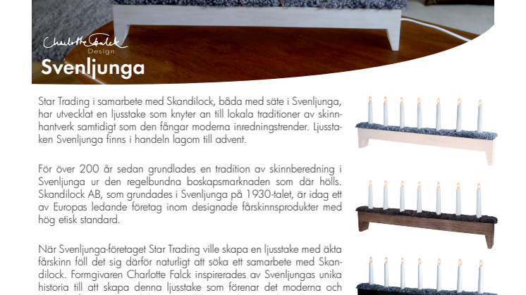 Unikt samarbete skapar modern ljusstake ur lokala traditioner