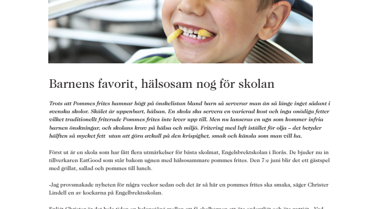 Barnens favorit, hälsosam nog för skolan
