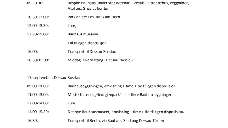 Bauhausreise 