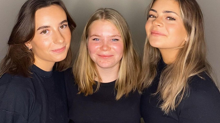 Aja Tomic, Ebba Hampusson, Julia Izarra på UF Jämställd Teknik
