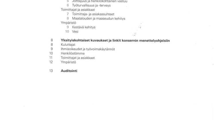 Nestlén liiketoimintaperiaatteet