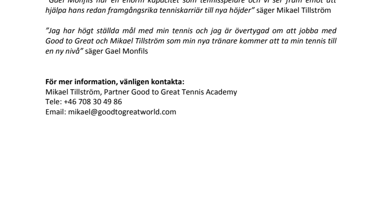 Världsstjärna anlitar svensk tennistränare