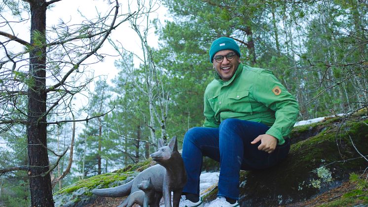 Omar Samy Gamal i Rommensletta skulpturpark