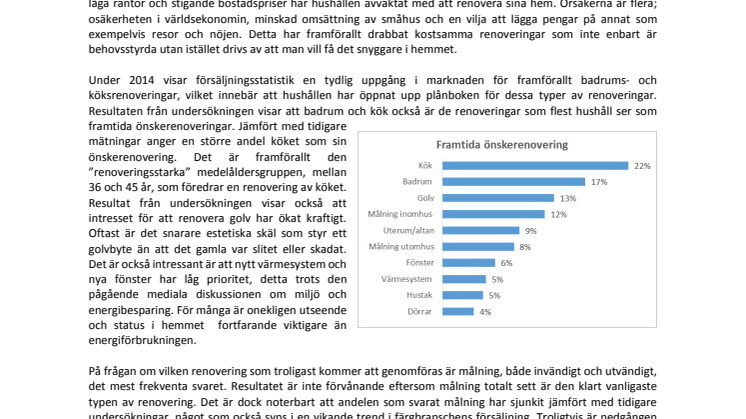 Hemmets utseende och stil styr våra renoveringar under 2015