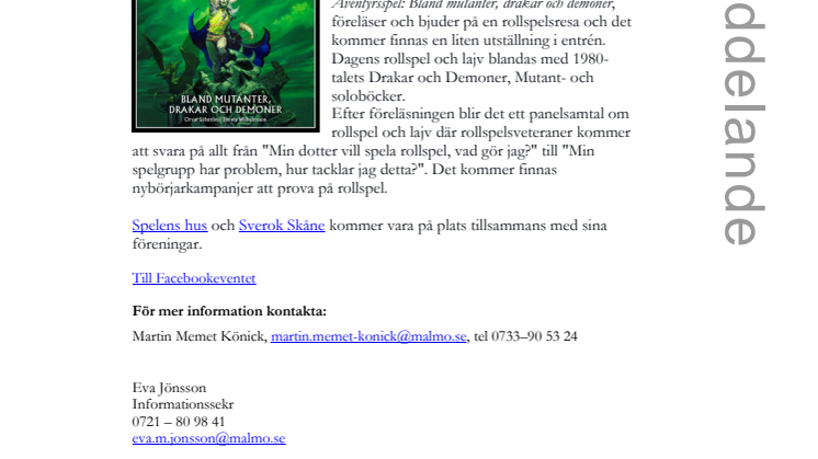 Mutanter, drakar och demoner