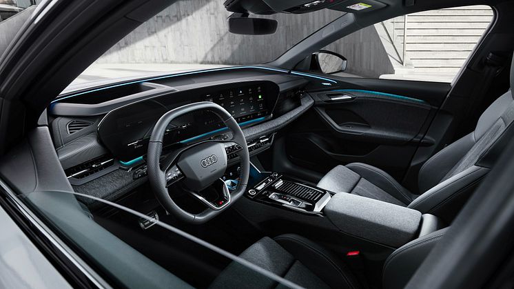Interiør i Audi Q6 e-tron viser ny designfilosofi