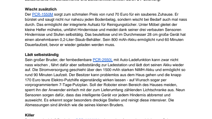 Stressfreier Frühjahrsputz dank Roboterarmee