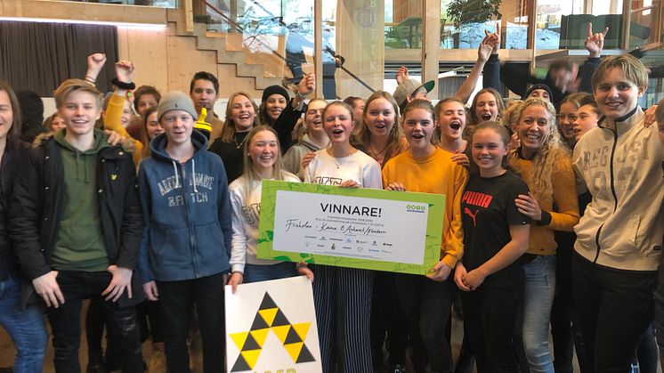 Årets vinnare i tävlingen Framtida Transporter 2019 blev klass åtta från Friskolan i Kärna. 