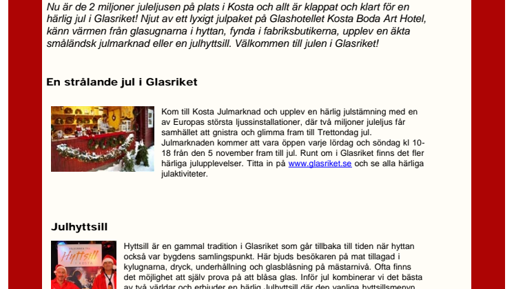 Glasrikets Nyhetsbrev nov 2011