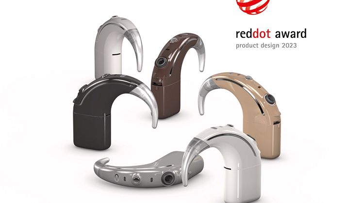 Red Dot Award 2023 für Cochlear™ Nucleus® 8 – wegweisender Cochlea-Implantat-Soundprozessor erhält internationales Siegel für hohe Designqualität (Fotos: Cochlea Ltd.)