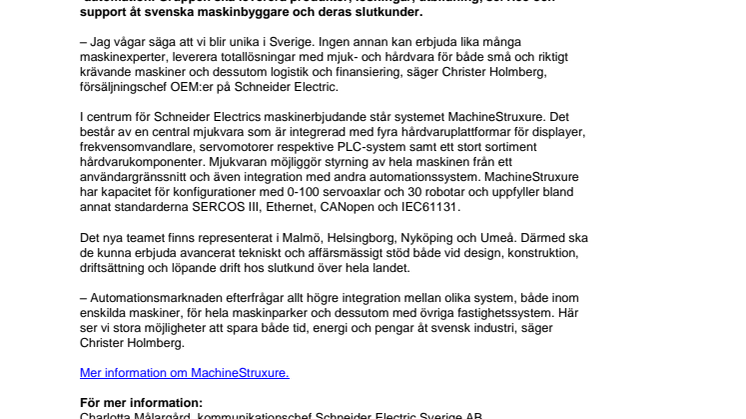 Nytt kompetenscentrum för maskinbyggare