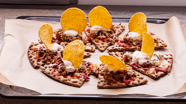 Knäckepizza - Tacoknäckepizza