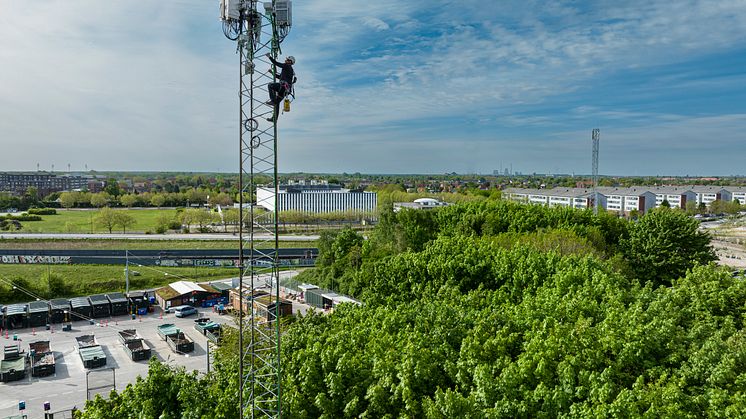 Telenor mast i bymiljø