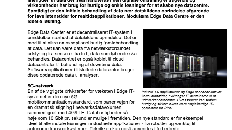 En fremtidssikker IT-strategi med Edge datacenter