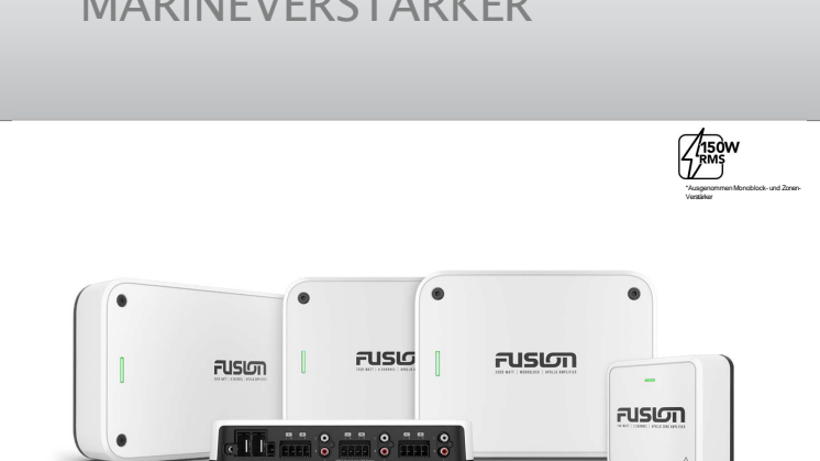 Datenblatt Garmin FUSION Apollo Verstärker