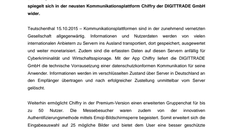 it-sa 2015: DIGITTRADE’s Antwort auf Snowden’s Warnungen