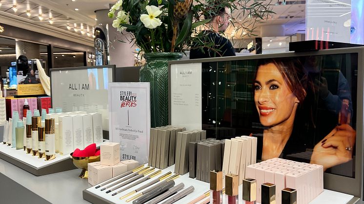 Skönhetsvarumärket ALL I AM Beauty lanseras på Nordiska Kompaniet