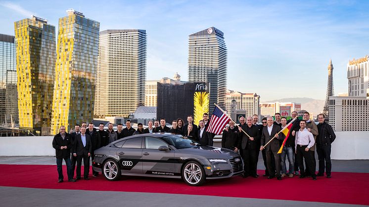 Førerløs Audi A7 kører med succes under hverdagsforhold: Test slutter i Las Vegas efter 900 km