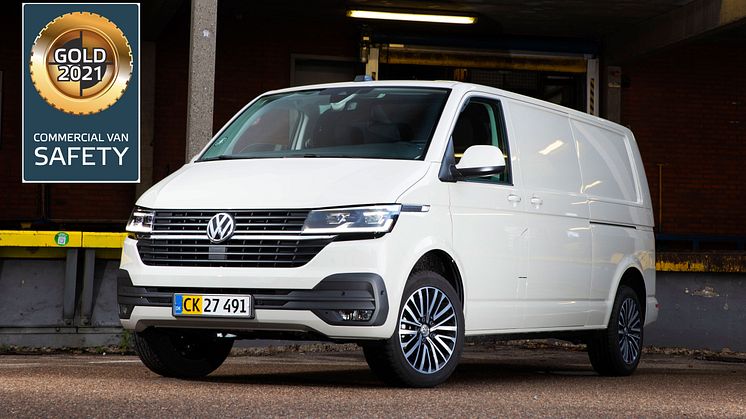 Transporter T6.1 vinder guld i Euro NCAP-sikkerhedstest af 19 varevogne