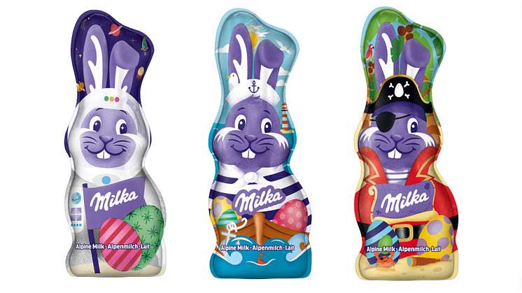 Mit Produktvielfalt und frischem Look: Milka läutet die Ostersaison 2024 ein