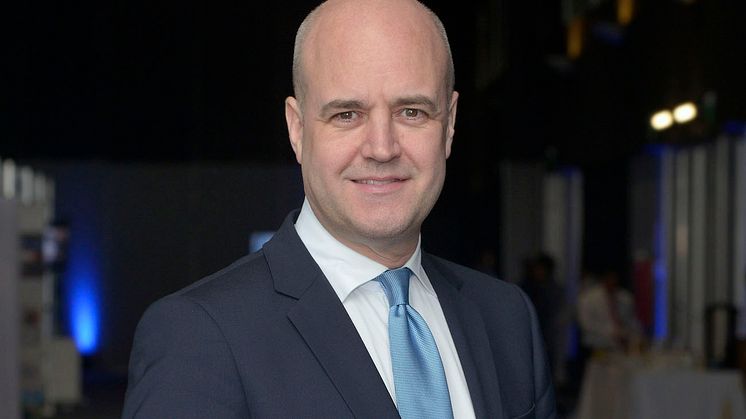 Fredrik Reinfeldt invigningstalar på SKYDD 2018. 