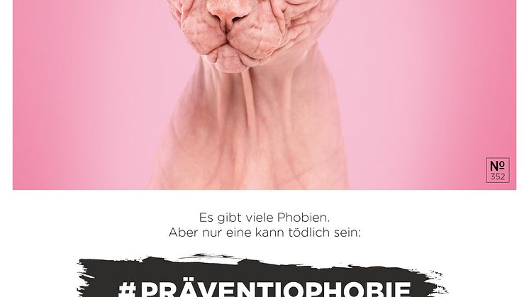 Anzeigenmotiv "Nackheit" der Kampagne Präventiophobie