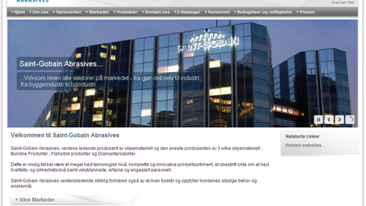 Saint-Gobain Abrasives lanserer ny hjemmeside