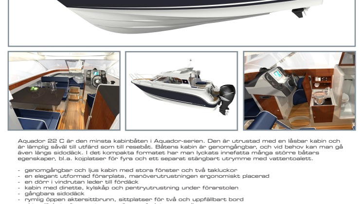 Aquador 22 C - Världsnyhet!