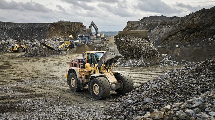 Volvo L350H hos Br Isakssons Markteknik AB