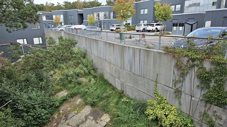C3C stödmur Frölunda park