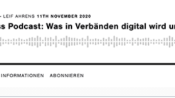 BdS-Hauptgeschäftsführerin Andrea Belegante bei: Podcast SELBSTBEWUSSTE MACHER: was in Verbänden digital wird und bleibt