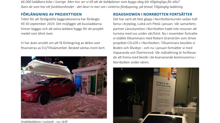 Stolpe in för Stad och Land, nyhetsbrev 5, januari 2019
