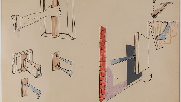 Studie för visning av konstverk, 1942