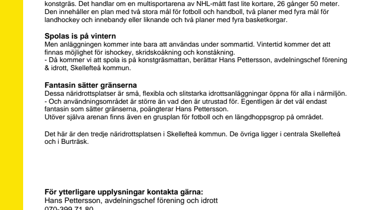 Skellefteås modernaste idrottsanläggning