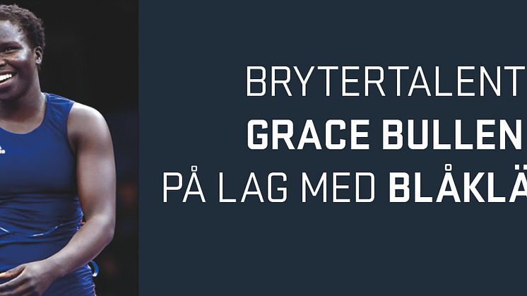 ​Blåkläder på lag med brytertalentet Grace Bullen