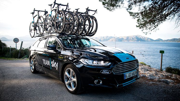 Tøft testregime gjør Team Skys Ford Mondeo  følgebiler klar for sykkelløpet “Helvete i Nord"