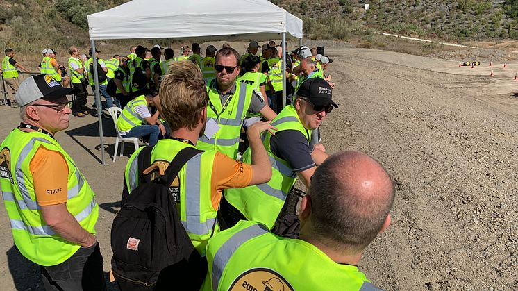 Caterpillar Operator Challenge 2019, europafinalen. Svenska teamet.
