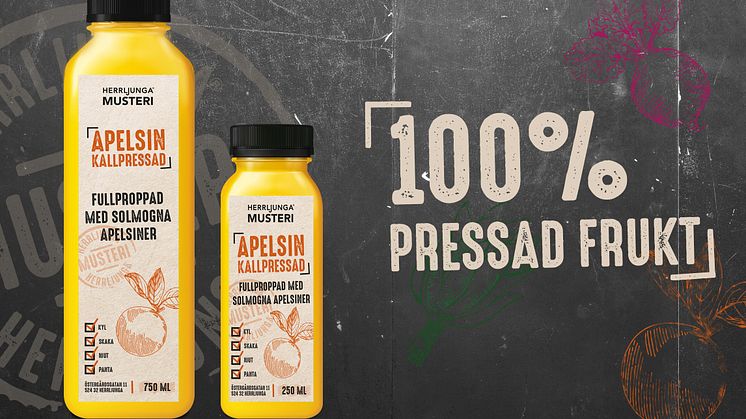Herrljunga Musteri utökar sortimentet med kallpressad juice
