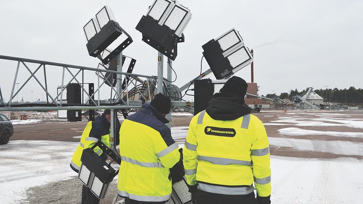 Smålandshamnar Oskarshamn - Först i Sverige med Titan LED mastbelysning