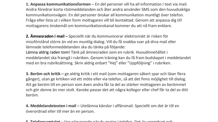 Utveckla din egen kommunikation - 12 råd