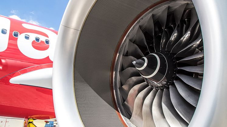 Vätgas har pekats ut som ett av framtidens drivmedel för flyget. Högskolan Väst deltar i GKN Aerospace projekt som ska utveckla nyckelkomponenter till vätgasdrivna flygmotorer. Foto: GKN Aerospace 