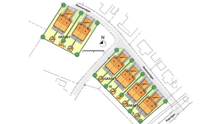 Situationsplan Brf Herrgårdsängen