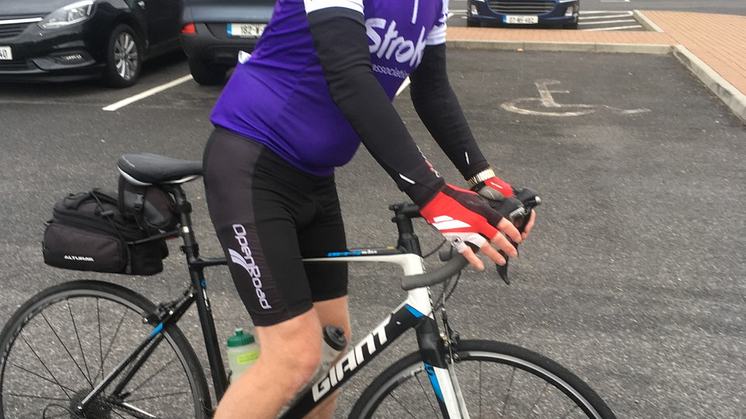 Wiltshire stroke survivor reaches a fundraising success for the Stroke Association by cycling the length of Ireland